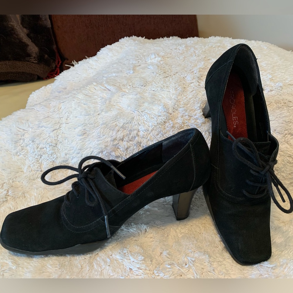 Aerosols suede Black shoe